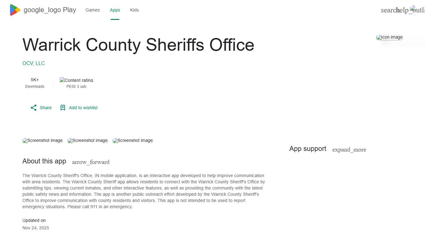 Warrick County Sheriffs Office - Apps on Google Play